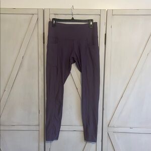 Purple High-Waisted Leggings